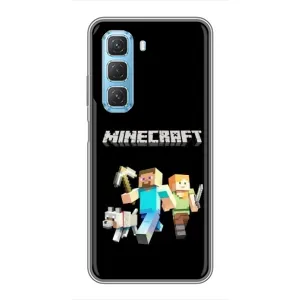 Чохол Майнкрафт на Infinix Hot 50 5G (AlphaPrint) Minecraft (герої Minecraft)