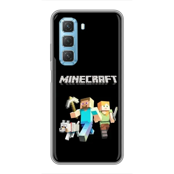 Чохол з принтом «герої Minecraft» для Infinix Hot 50 5G