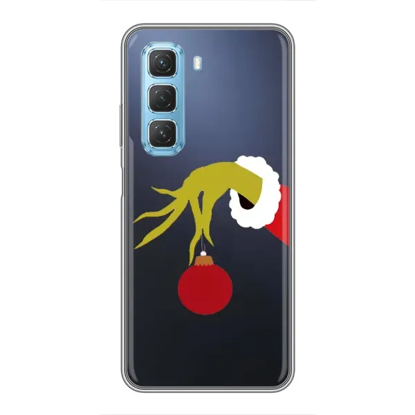 Чохол з принтом «Грінч з іграшкою» для Infinix Hot 50 5G