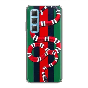 Чохли  GUCCI для Інфінікс Хот 50 5Джі (AlphaPrint) (Gucci змія)
