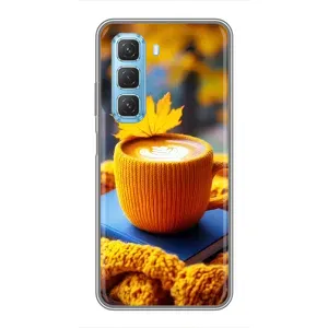 Чохол з принтом «Кава на жовтому пледі» для Infinix Hot 50 5G