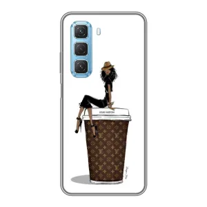 Чохли Луі Вітон для Infinix Hot 50 5G (AlphaPrint - LOUIS VUITTON) (кава LOUIS VUITTON)