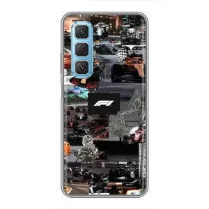 Чохол Формула1 на Infinix Hot 50 5G (Гоночний колаж Ф1)