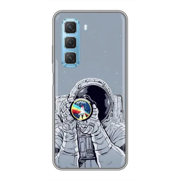 Чохол з принтом «Космонавт фото» для Infinix Hot 50 5G Чохол з принтом «Космонавт фото» для Infinix Hot 50 5G