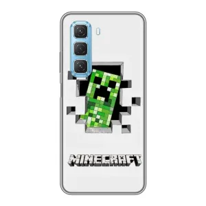Чохол Майнкрафт на Infinix Hot 50 5G (AlphaPrint) Minecraft (кріпер Майнкрафт)