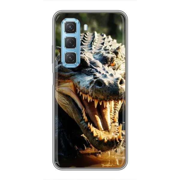 Чохол з принтом «Небезпечний крокодил» для Infinix Hot 50 5G