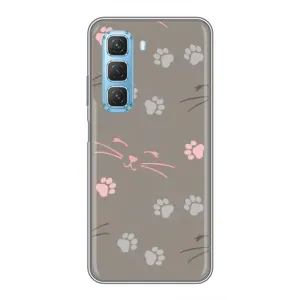 Чохол з малюнком кіт на Infinix Hot 50 5G (Лапи і вуса)