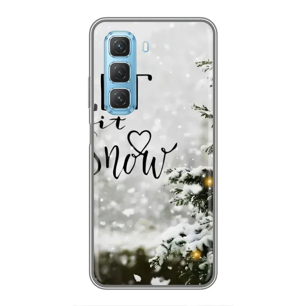 Чохол з принтом «Let it snow» для Infinix Hot 50 5G