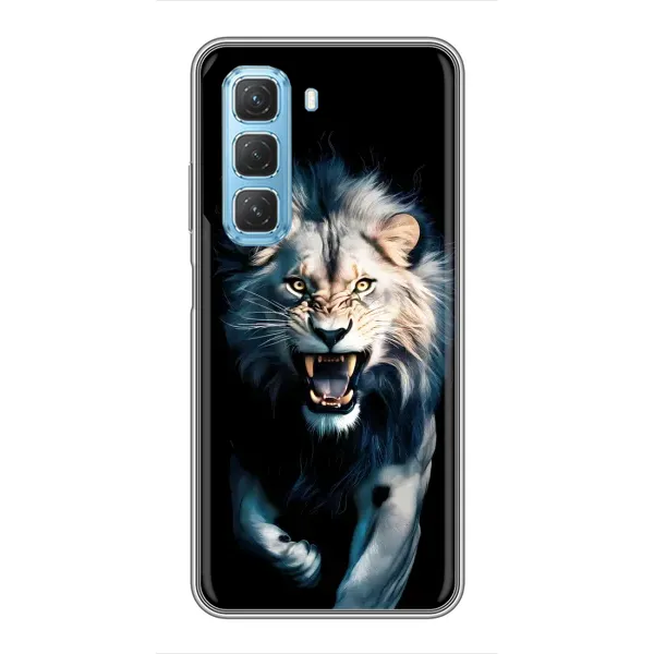 Чохол з принтом «Лев у темряві» для Infinix Hot 50 5G