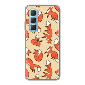 Чехлы с картинкой Лисички для Infinix Hot 50 5G (VPrint) (Лисички)