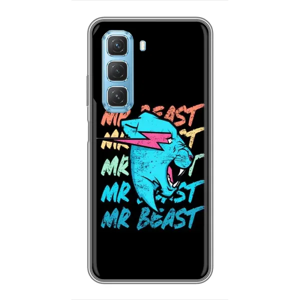 Чохол з принтом «logo Mr beast» для Infinix Hot 50 5G