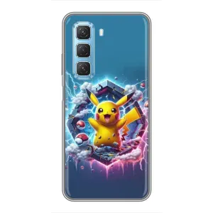 Чохол з Пікачу на Infinix Hot 50 5G (Лого Пікачу)