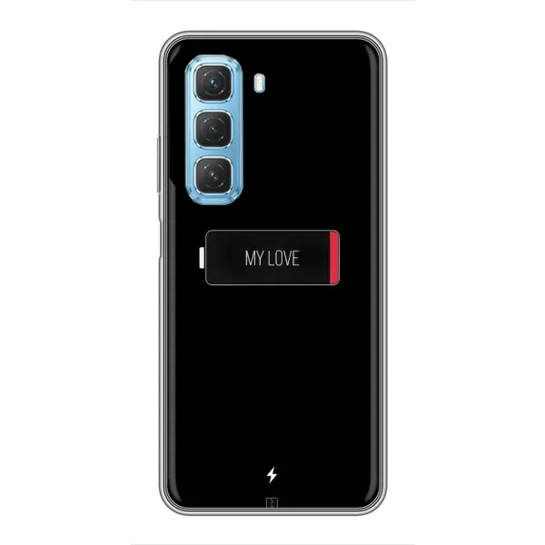 Чохол з принтом «Love battery» для Infinix Hot 50 5G