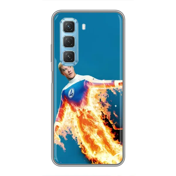 Чохол з принтом «Людина-факел у вогні» для Infinix Hot 50 5G
