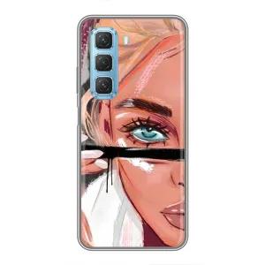 Чохол з друком для Infinix Hot 50 5G - (Мода) (AlphaPrint) (Макіяж)