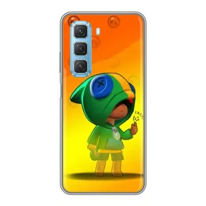 Чехол для Infinix Hot 50 5G Бравл Старс (VPrint) (Хлопчик Леон)