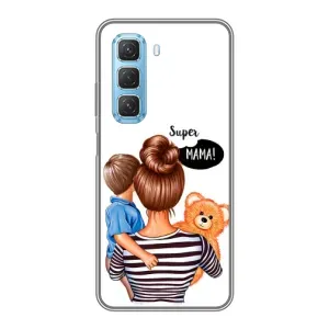 Чохол з друком для Infinix Hot 50 5G - (Мама з дитинкою) (AlphaPrint) (Мама з синочком)