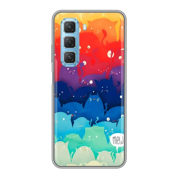 Чохол з принтом «Mew» для Infinix Hot 50 5G
