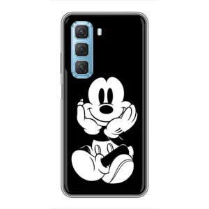 Міккі Маус чохол для Infinix Hot 50 5G (AlphaPrint - Мультяшні) (Маус на чорному)