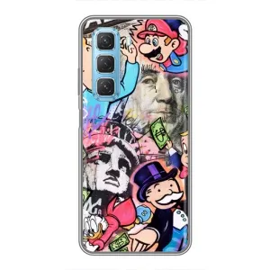 Чохли з крутими принтами для Infinix Hot 50 5G - (PREMIUMPrint) (Monopoly man)