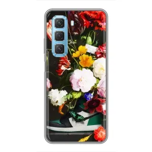 Бренднові Чохли для Infinix Hot 50 5G - (PREMIUMPrint) (Nike цветы)