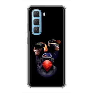 Чохол з Мавпами Infinix Hot 50 5G - (AlphaPrint) (Три мавпи)