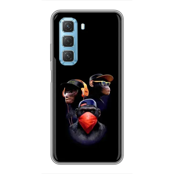 Чохол з принтом «Три мавпи» для Infinix Hot 50 5G
