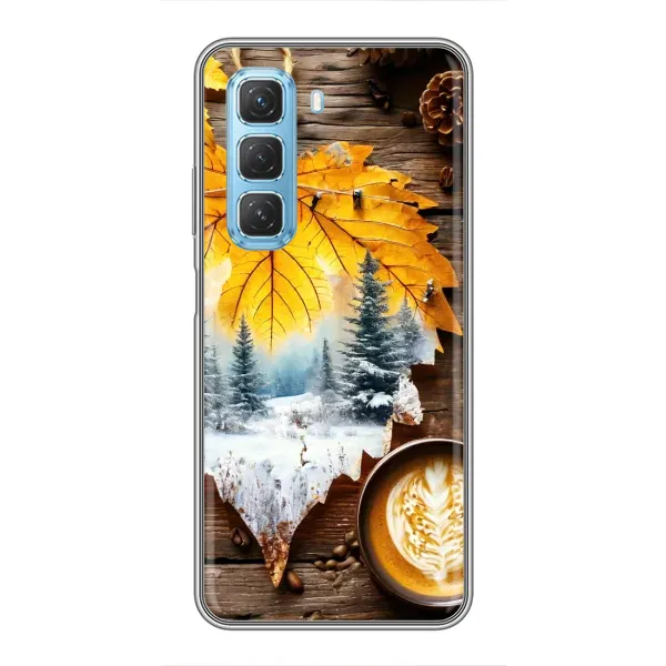 Чохол з принтом «Осінньо-зимова кава» для Infinix Hot 50 5G