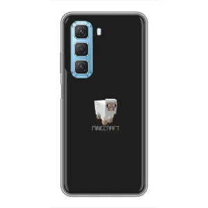 Чохол Майнкрафт на Infinix Hot 50 5G (AlphaPrint) Minecraft (Овечка Майнкрафт)