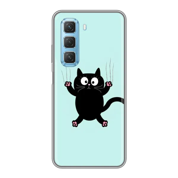 Чохол з принтом «Падаючий кіт» для Infinix Hot 50 5G