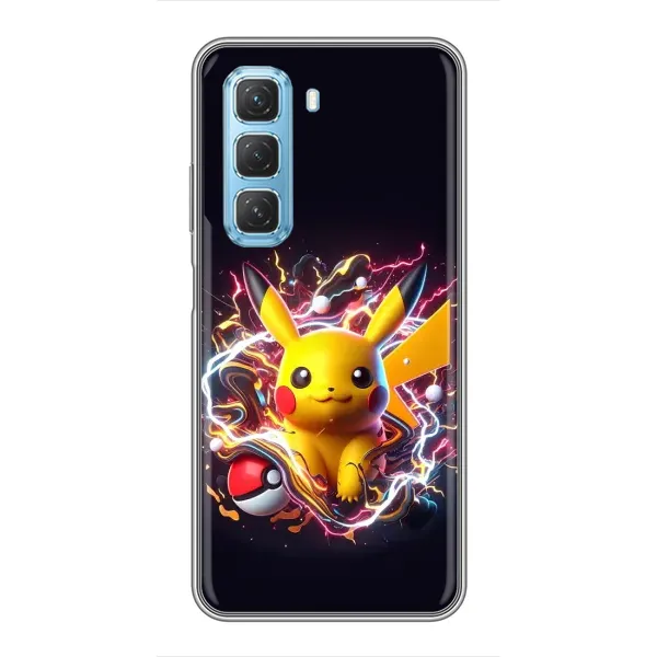 Чохол з принтом «Пікачу з м'ячем» для Infinix Hot 50 5G