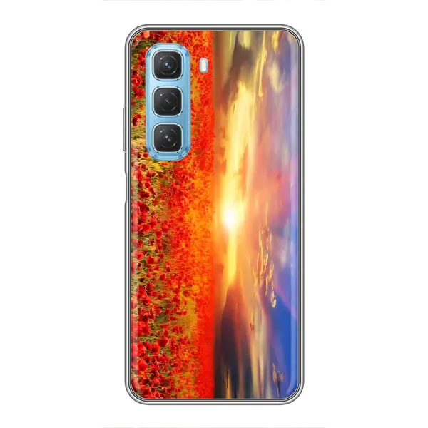 Чохол з принтом «Поле тюльпанів» для Infinix Hot 50 5G
