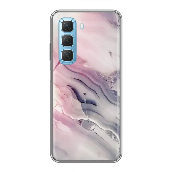 Чохол з принтом «Пурпурний Мрамор» для Infinix Hot 50 5G