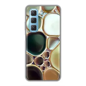 Мраморний чехол на Infinix Hot 50 5G (VPrint) (Радужний Мрамор)