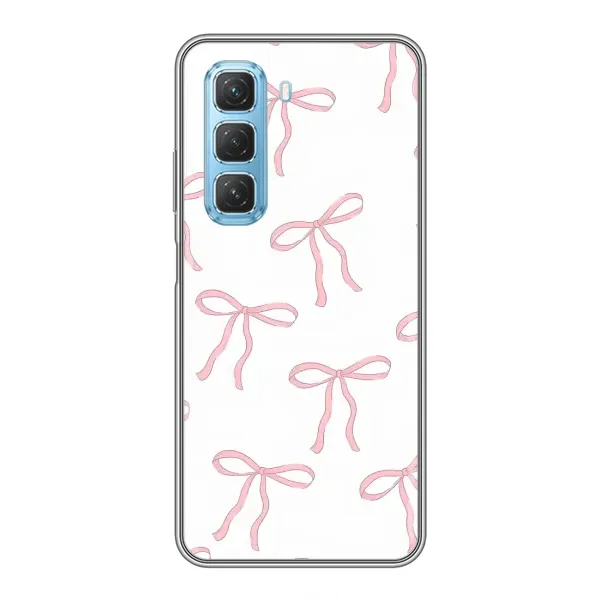 Чехол с принтом «Розовые бантики» для Infinix Hot 50 5G Чехол с принтом «Розовые бантики» для Infinix Hot 50 5G