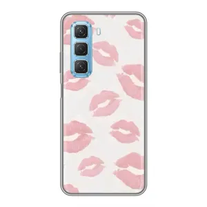 Чохол з розовим принтом для Infinix Hot 50 5G (Рожеві губи)