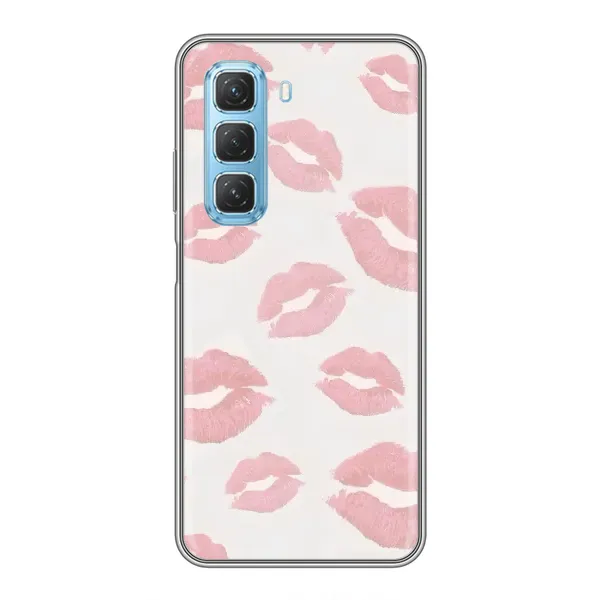 Чохол з принтом «Рожеві губи» для Infinix Hot 50 5G Чохол з принтом «Рожеві губи» для Infinix Hot 50 5G