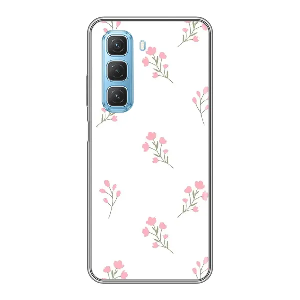 Чохол з принтом «Рожеві квіти» для Infinix Hot 50 5G