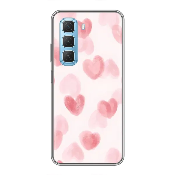 Чохол з принтом «Рожеві сердечки» для Infinix Hot 50 5G Чохол з принтом «Рожеві сердечки» для Infinix Hot 50 5G