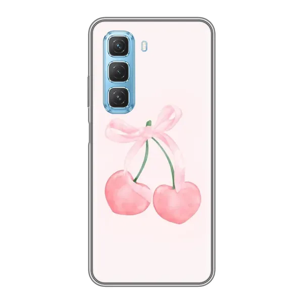 Чохол з принтом «Рожеві вишні» для Infinix Hot 50 5G Чохол з принтом «Рожеві вишні» для Infinix Hot 50 5G