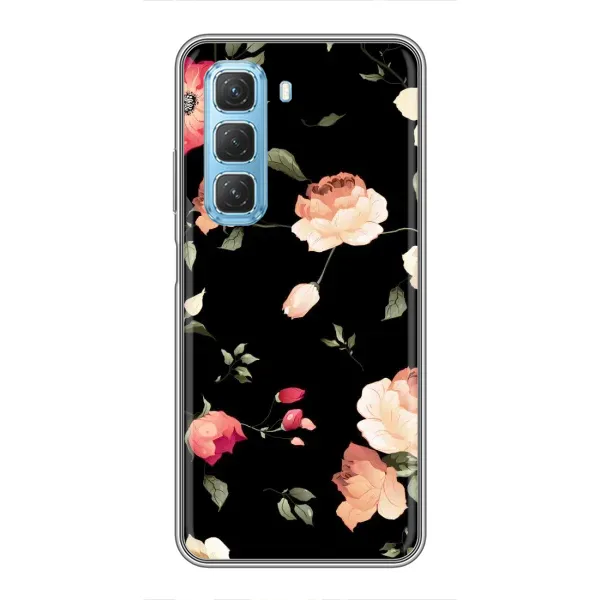 Чохол з принтом «Трояндочки» для Infinix Hot 50 5G Чохол з принтом «Трояндочки» для Infinix Hot 50 5G