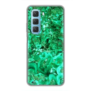 Мраморний чехол на Infinix Hot 50 5G (VPrint) (Салатовий Мрамор)
