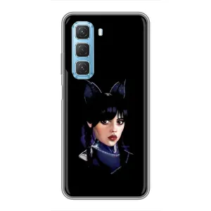 Чохли Венсдей на Infinix Hot 50 5G Уенсдей (AlphaPrint) (серйозна Венздей)