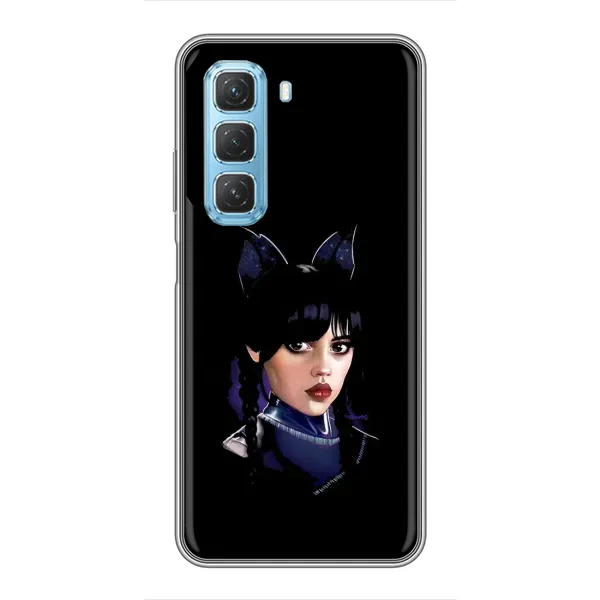 Чехол с принтом «серьезная Уэнздей» для Infinix Hot 50 5G