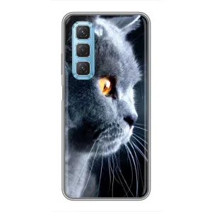 Чохли з Котиками для Infinix Hot 50 5G (VPrint) (Сірий Кіт)