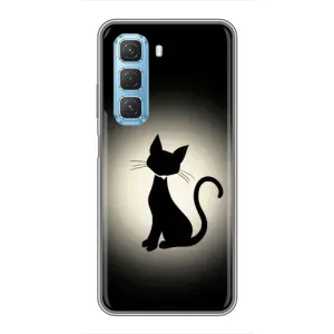 Чохол з принтом для Infinix Hot 50 5G (AlphaPrint) Модні коти (Силует котика)