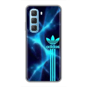 Чохли Адидас для Infinix Hot 50 5G (AlphaPrint) (Синій Адідас)