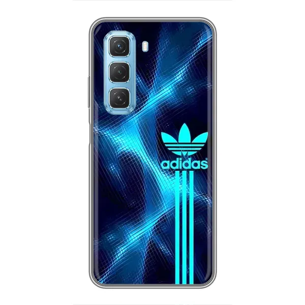 Чохол з принтом «Синій Адідас» для Infinix Hot 50 5G Чохол з принтом «Синій Адідас» для Infinix Hot 50 5G
