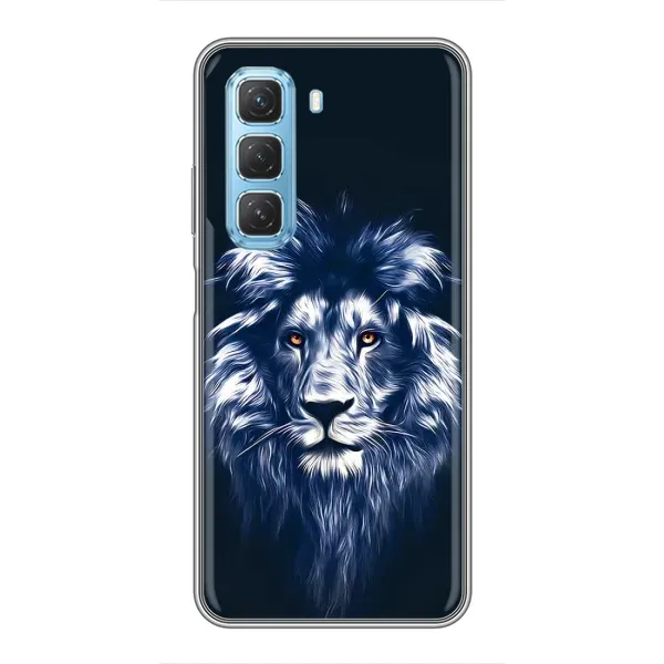 Чохол з принтом «Синій Лев» для Infinix Hot 50 5G Чохол з принтом «Синій Лев» для Infinix Hot 50 5G