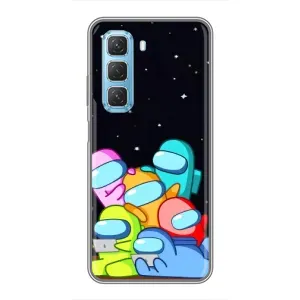Чохли Амонг Ас для Infinix Hot 50 5G (AlphaPrint) (Скіни в космосі)